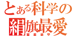 とある科学の絹旗最愛（窒素装甲）