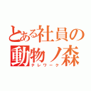 とある社員の動物ノ森（テレワーク）