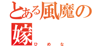 とある風魔の嫁（ひめな）