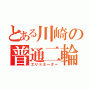 とある川崎の普通二輪（エリミネーター）