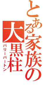 とある家族の大黒柱（バリーバートン）