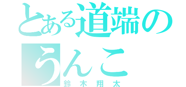 とある道端のうんこ（鈴木翔太）