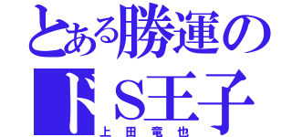 とある勝運のドＳ王子（上田竜也）