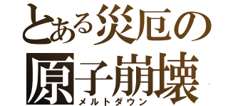 とある災厄の原子崩壊（メルトダウン）