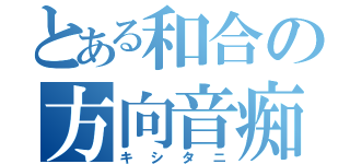 とある和合の方向音痴（キシタニ）