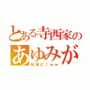 とある寺西家のあゆみが（妖怪に！ｗｗ）