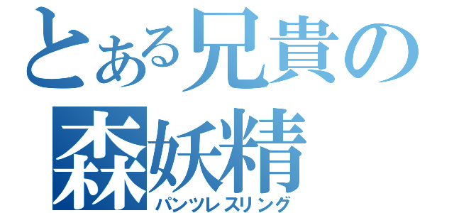 とある兄貴の森妖精（パンツレスリング）