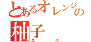 とあるオレンジの柚子（ユズ）