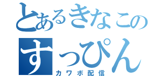 とあるきなこのすっぴん（カワボ配信）