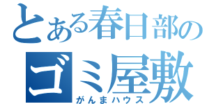 とある春日部のゴミ屋敷（がんまハウス）