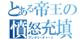 とある帝王の憤怒充填（アングリーチャージ）