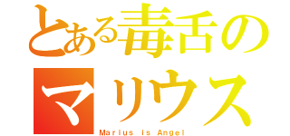 とある毒舌のマリウス（Ｍａｒｉｕｓ ｉｓ Ａｎｇｅｌ）