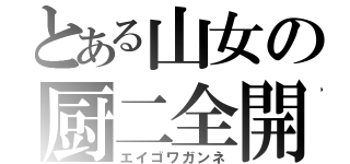 とある山女の厨二全開（エイゴワガンネ）