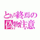 とある終焉の偽物注意（Ｂ香）