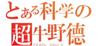 とある科学の超牛野德（ＦＥＡＲＬ ＤＲＵＩＤ）