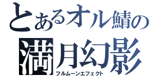 とあるオル鯖の満月幻影（フルムーンエフェクト）