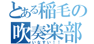 とある稲毛の吹奏楽部（いなすい！！）