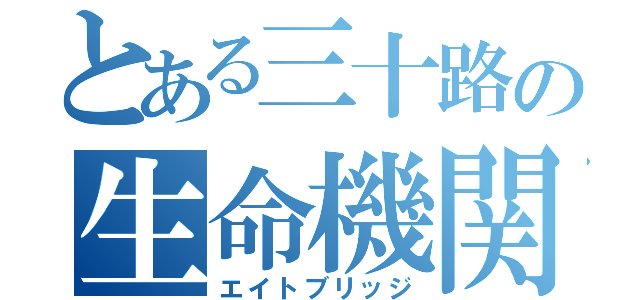 とある三十路の生命機関（エイトブリッジ）