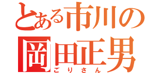 とある市川の岡田正男（ごりさん）