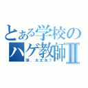 とある学校のハゲ教師Ⅱ（頭、大丈夫？）