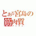 とある宮島の筋肉質（マッチョ）