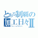 とある制覇の加工日々Ⅱ（Ｔｅｉｒｕアカウント）