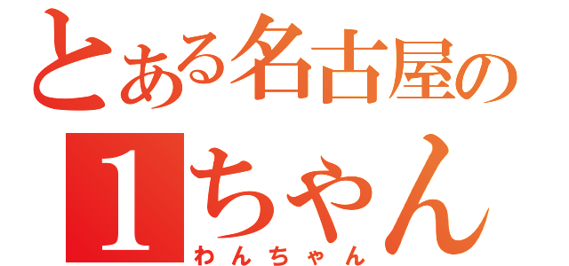 とある名古屋の１ちゃん（わんちゃん）