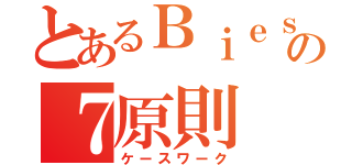 とあるＢｉｅｓｔｅｋの７原則（ケースワーク）