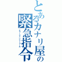 とあるカナリ屋の緊急指令（エマージェンシーコール）