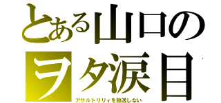 とある山口のヲタ涙目（アサルトリリィを放送しない）