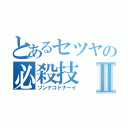 とあるセツヤの必殺技Ⅱ（ソンナコトナーイ）