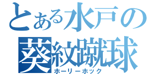 とある水戸の葵紋蹴球（ホーリーホック）