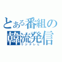 とある番組の韓流発信（ウジテレビ）