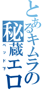 とあるキムラの秘蔵エロ画像Ⅱ（ベッド下）