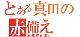 とある真田の赤備え（本陣突き崩し）