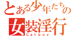 とある少年たちの女装淫行（Ｃａｔｂｏｙ）