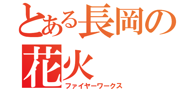 とある長岡の花火（ファイヤーワークス）