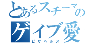 とあるスチーマーのゲイブ愛（ピザヘルス）