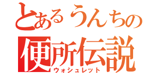 とあるうんちの便所伝説（ウォシュレット）