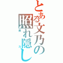 とある文乃の照れ隠し（暴力）