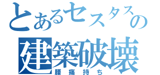 とあるセスタスの建築破壊（腰痛持ち）