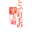 とある眉毛の光大砲（ビームキャノン）