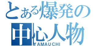 とある爆発の中心人物（ＹＡＭＡＵＣＨＩ）