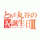 とある丸谷の祝誕生日Ⅱ（ハッピーバースデー）