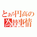 とある円高の為替事情（ドル安 ユーロ安）