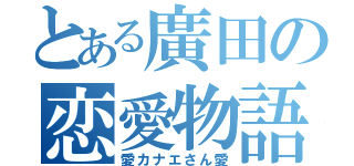 とある廣田の恋愛物語（愛カナエさん愛）