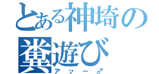 とある神埼の糞遊び（アッー♂）