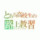 とある高校生の路上教習（インデックス）