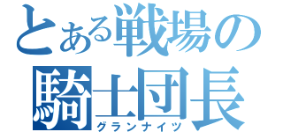 とある戦場の騎士団長（グランナイツ）