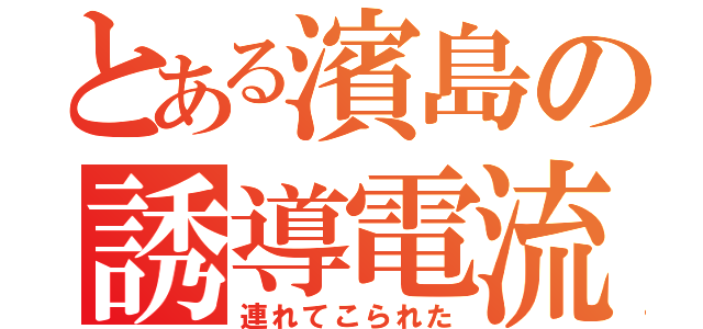 とある濱島の誘導電流（連れてこられた）